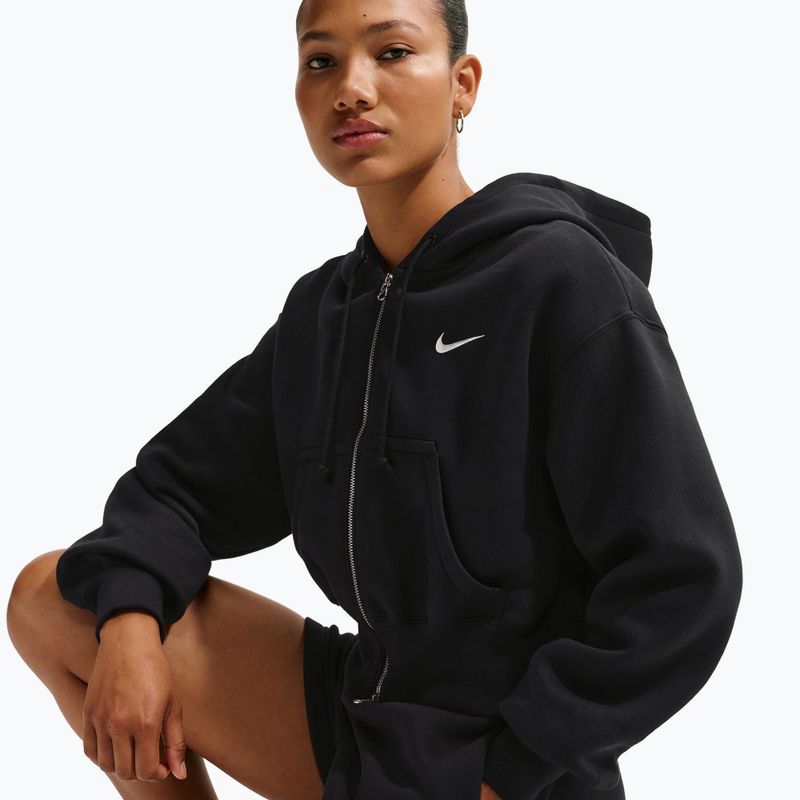 Moteriškas džemperis  Nike Sportswear Phoenix Fleece Loose Full-Zip black/sail 4