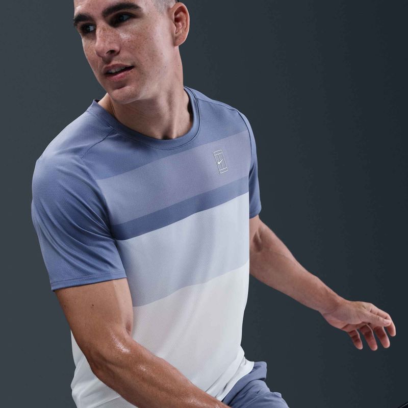 Vyriški teniso marškinėliai Nike Court Dri-Fit Advantage world indigo / white 7