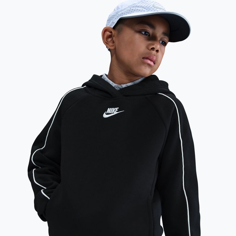 Vaikiškas treningas Nike Sportswear Club Fleece Hooded black/black/white/white 3