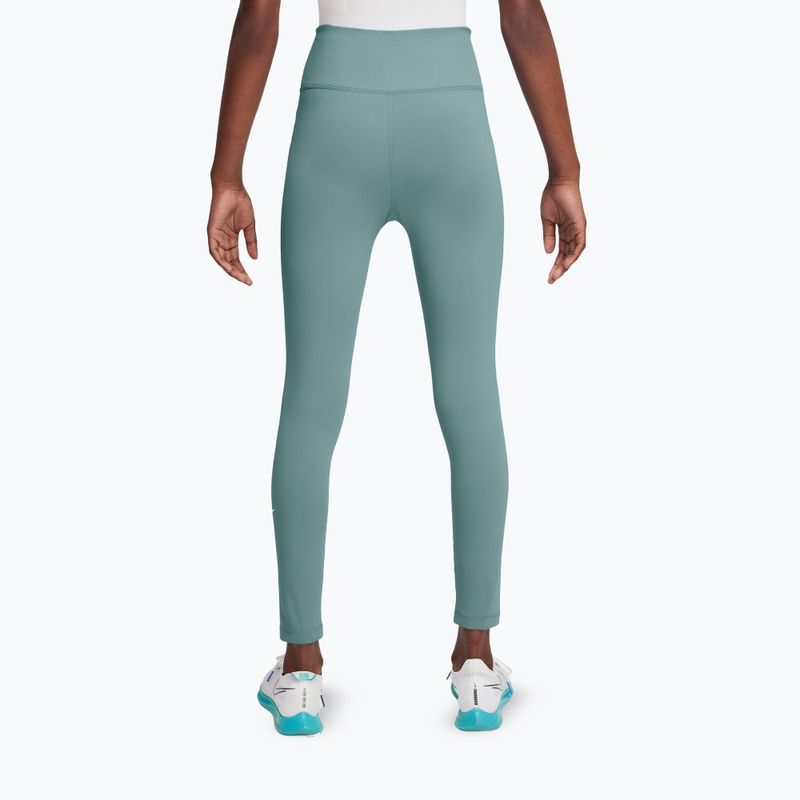 Vaikiškos tamprės Nike One Dri-Fit High-Waisted cannon/white 3