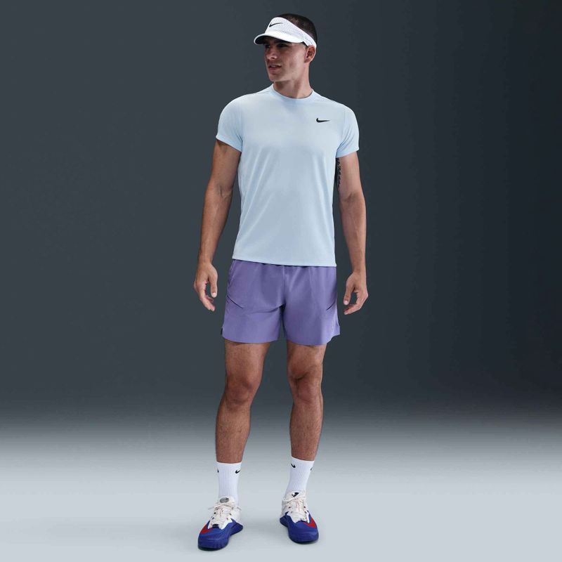 Vyriški "Nike Court Dri-Fit Victory" teniso marškinėliai celestino mėlyna / juoda 5