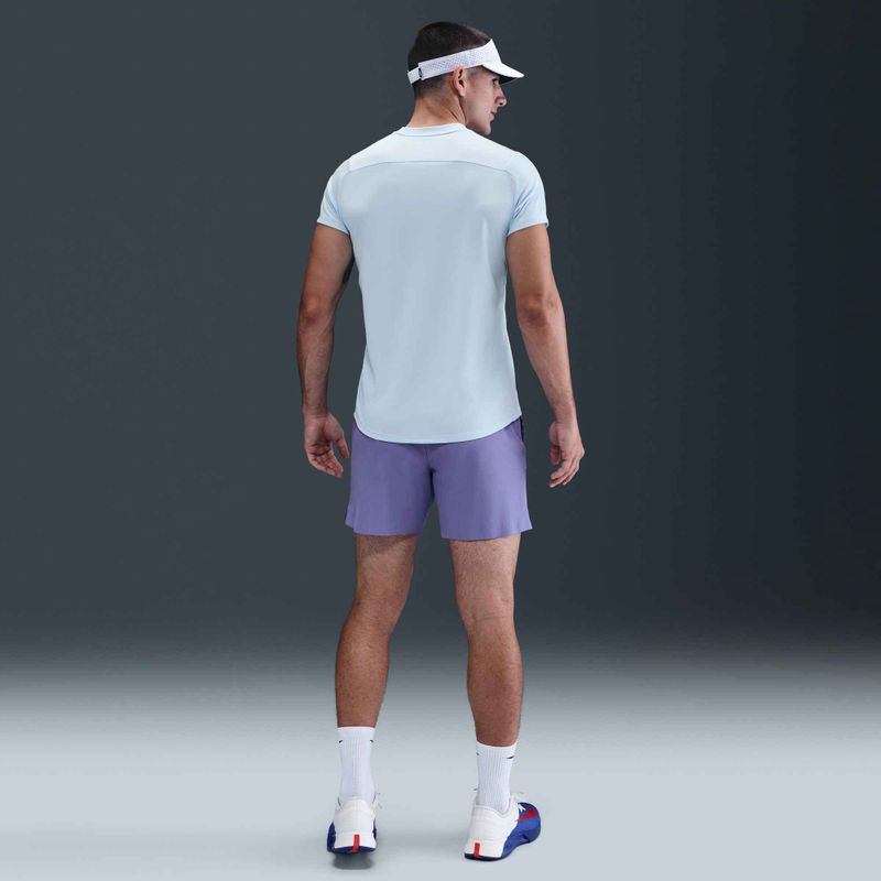 Vyriški "Nike Court Dri-Fit Victory" teniso marškinėliai celestino mėlyna / juoda 6