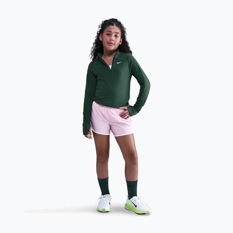 Vaikiški treniruočių marškinėliai ilgomis rankovėmis Nike Dri-Fit 1/4 Zip fir/white 2