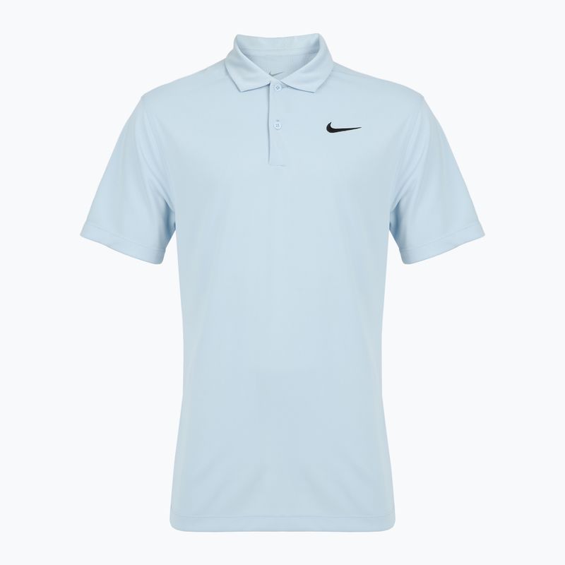 Vyriški teniso marškinėliai Nike Court Dri-Fit Polo Solid celestine blue / black 7
