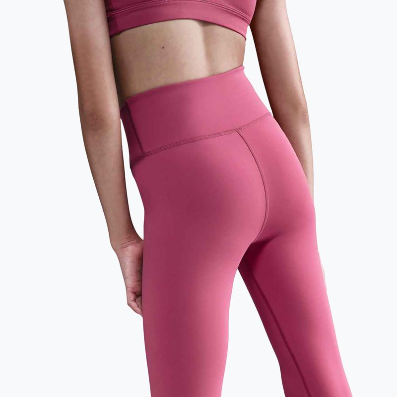 Vaikiškos tamprės Nike One Dri-Fit High-Waisted sweet beet/white 4