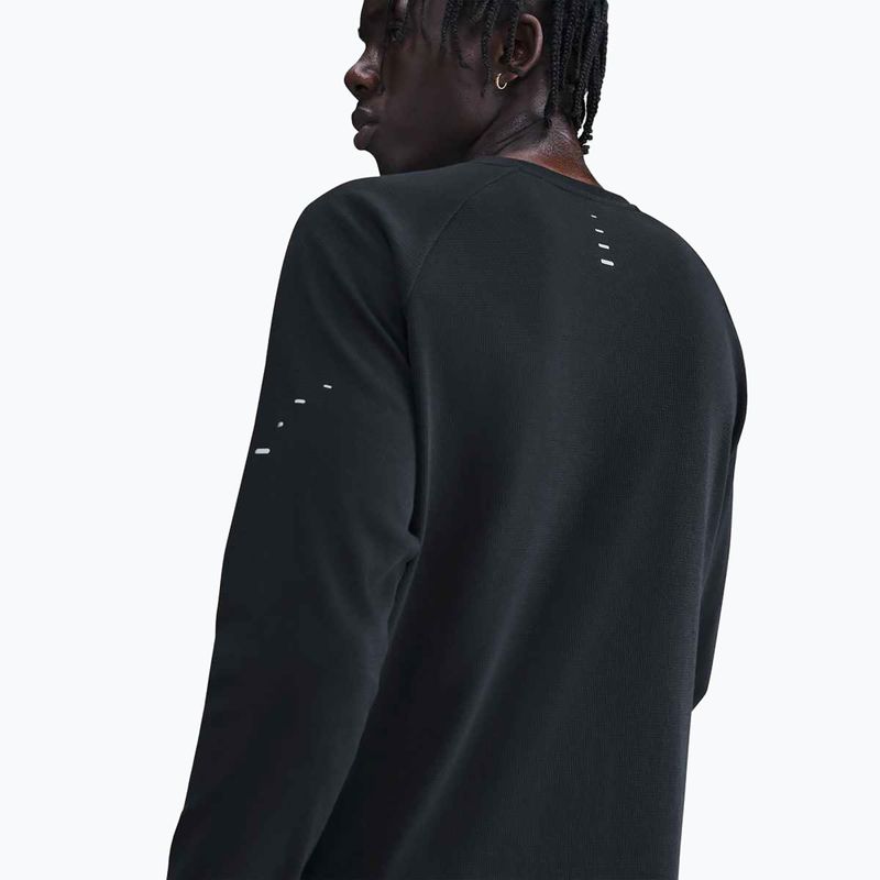 Vyriškos "Nike Stride Dri-Fit Waffle Crew" bėgimo marškinėliai ilgomis rankovėmis black 5