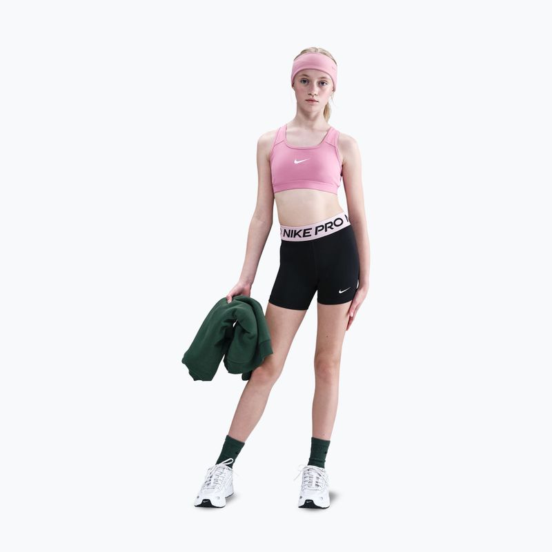 Vaikiški šortai Nike Pro black/med soft pink/white 2