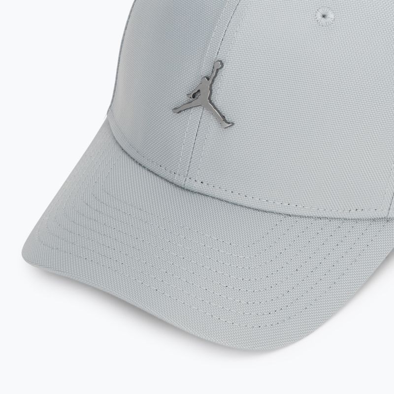 Kepurė su snapeliu Jordan Rise Structured Metal Jumpman light smoke grey/R511 3
