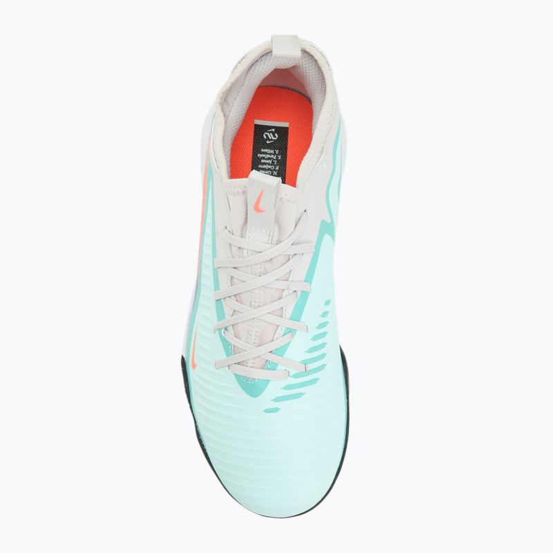 Vaikiški futbolo bateliai Nike United Phantom 6 Low Academy Jr TF pistachio frost/hyper orange 5