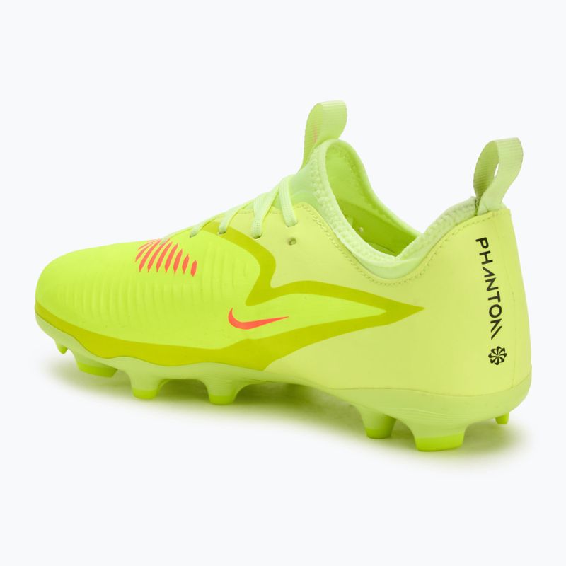 Vaikiški futbolo bateliai Nike Phantom 6 Low Academy FG/MG Jr hyper crimson/limelight/black 3