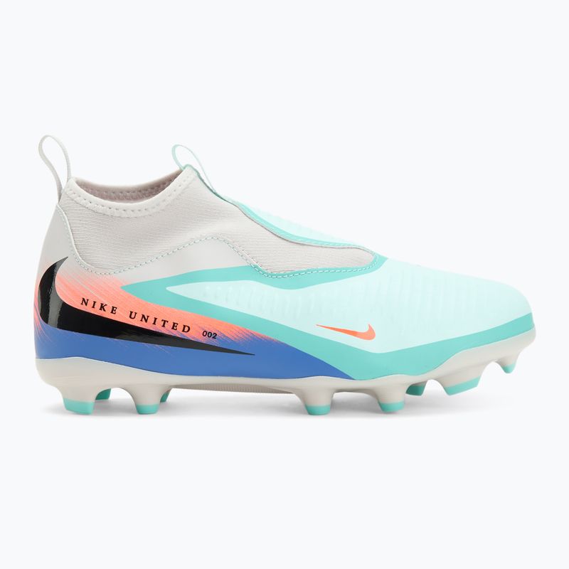 Vaikiški futbolo bateliai Nike United Phantom 6 High Academy Jr FG/MG pistachio frost/hyper orange 2
