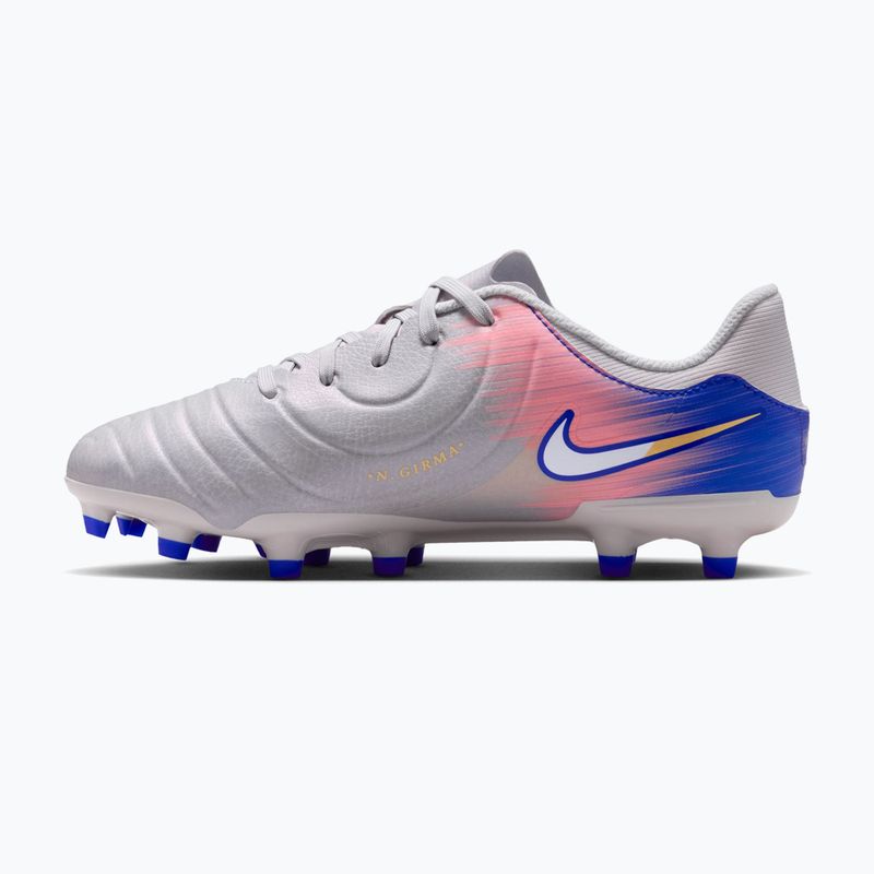 Vaikiški futbolo bateliai Nike United Tiempo Legend 10 Academy Jr FG/MG vast grey/racer blue 2