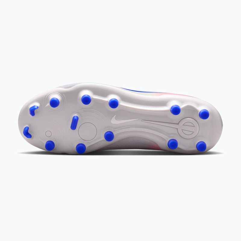 Vaikiški futbolo bateliai Nike United Tiempo Legend 10 Academy Jr FG/MG vast grey/racer blue 5