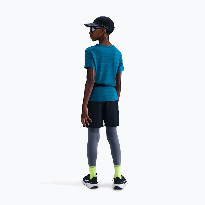 Vaikiški treniruočių marškinėliai Nike Dri-Fit Miler green abyss/green abyss 3
