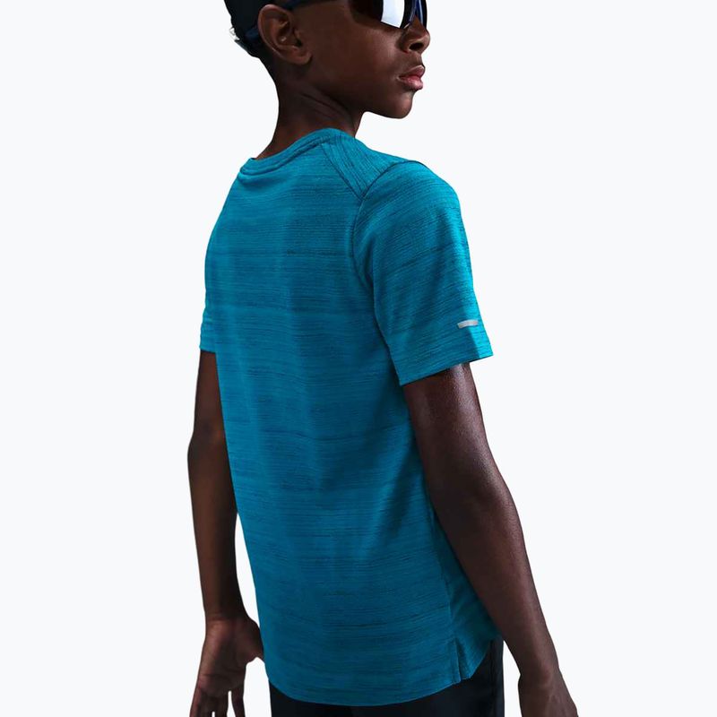 Vaikiški treniruočių marškinėliai Nike Dri-Fit Miler green abyss/green abyss 4