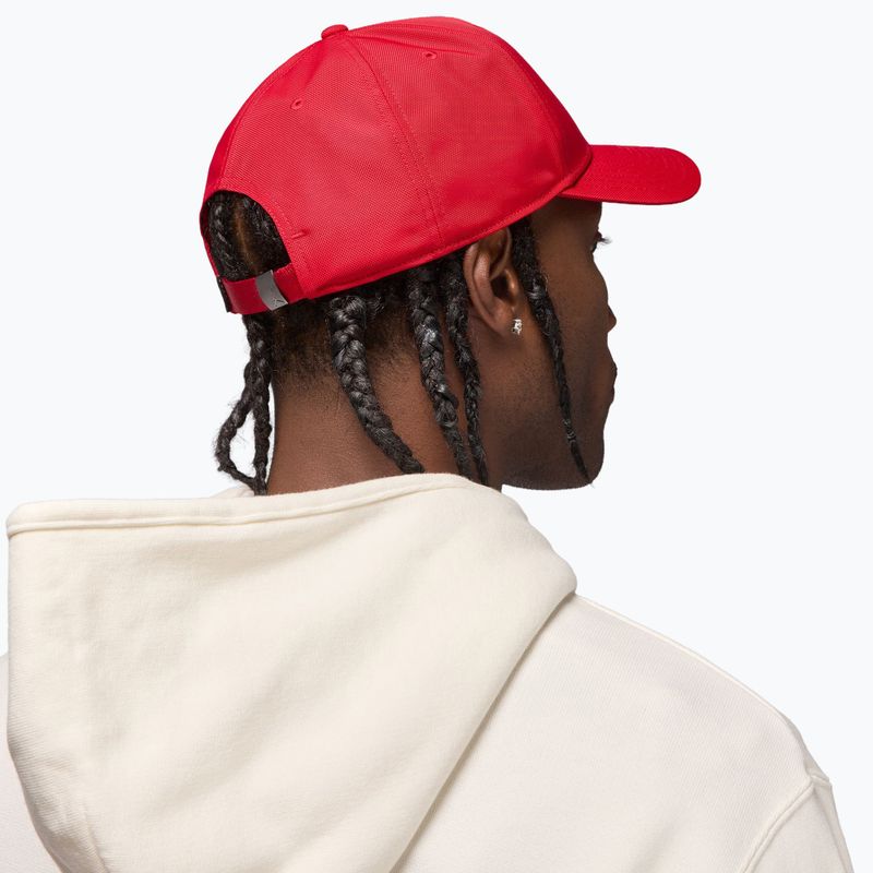 Kepurė su snapeliu Jordan Rise Structured Metal Jumpman gym red/r511 6