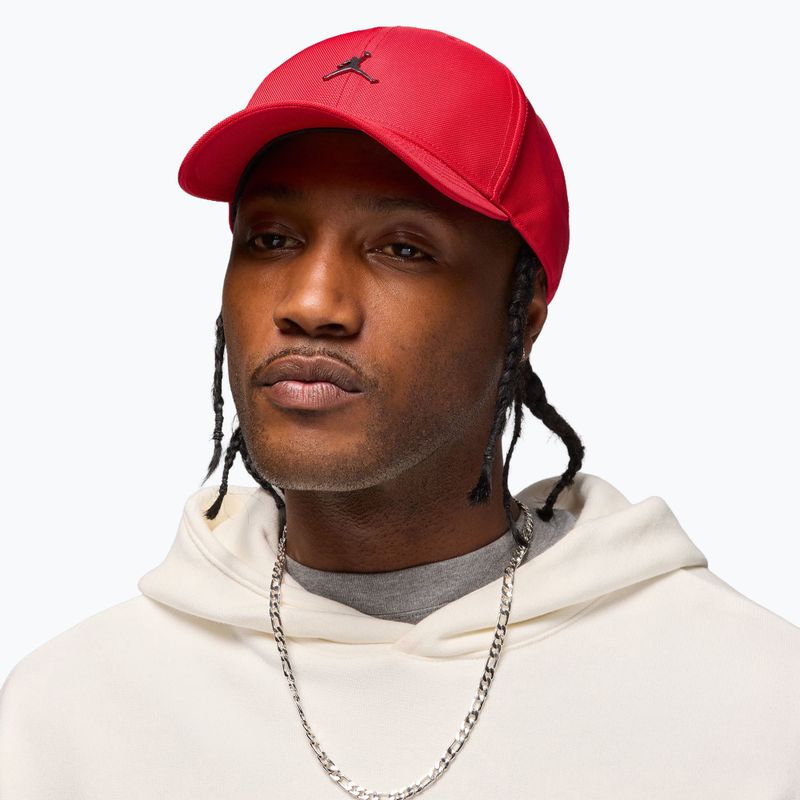 Kepurė su snapeliu Nike Jordan Rise Structured Metal Jumpman gym red/r511 7