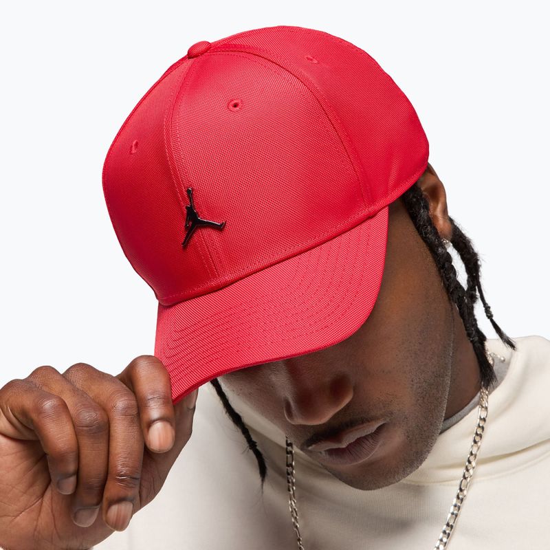 Kepurė su snapeliu Jordan Rise Structured Metal Jumpman gym red/r511 8