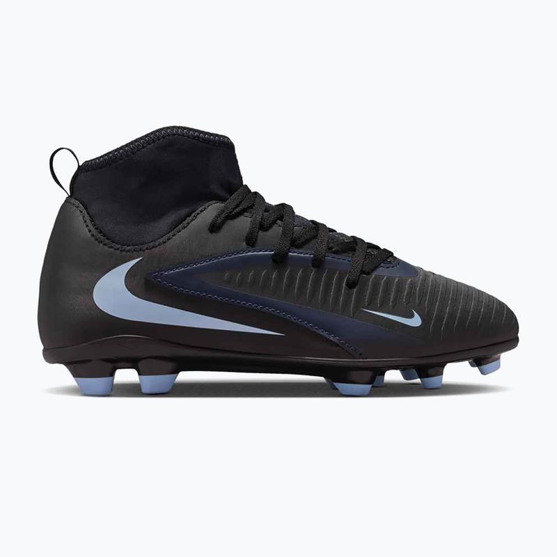 Nike Phantom 6 High Club FG/MG juodos/juodos spalvos vaikiški futbolo bateliai 8