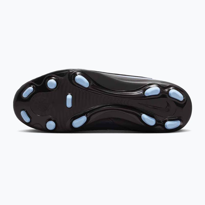 Nike Phantom 6 High Club FG/MG juodos/juodos spalvos vaikiški futbolo bateliai 12