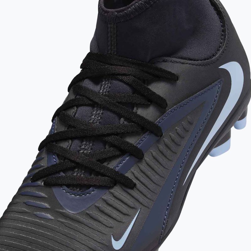 Nike Phantom 6 High Club FG/MG juodos/juodos spalvos vaikiški futbolo bateliai 14