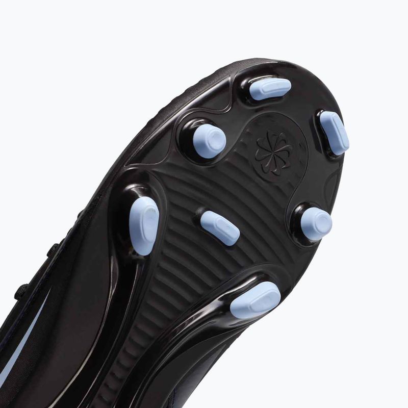 Nike Phantom 6 High Club FG/MG juodos/juodos spalvos vaikiški futbolo bateliai 16