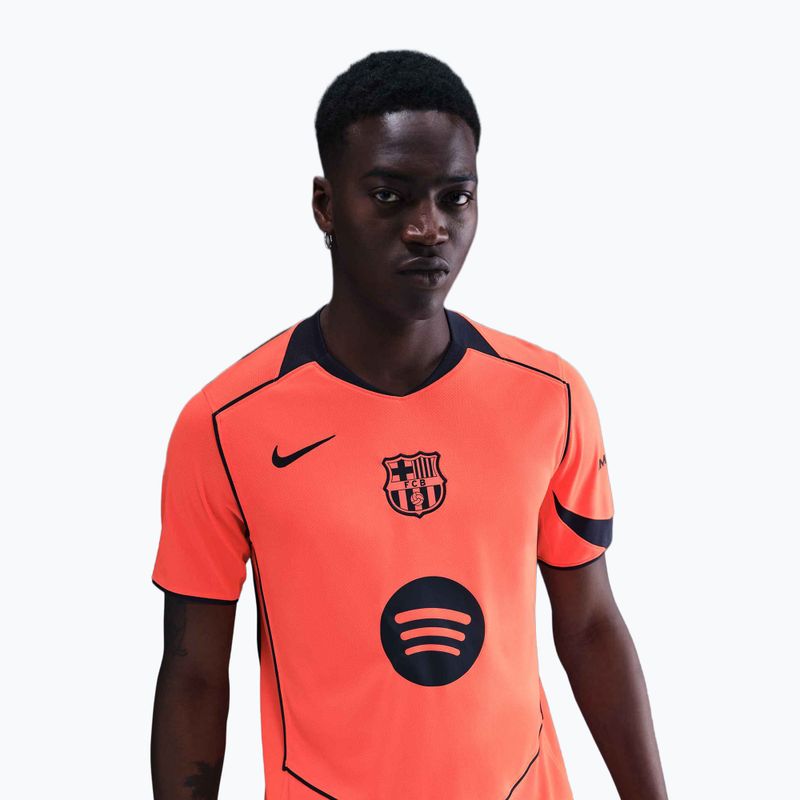 Vyriški futbolo marškinėliai Nike FC Barcelona 2025/26 Stadium Third bright mango/midnight navy/midnight navy 4
