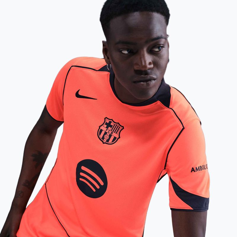 Vyriški futbolo marškinėliai Nike FC Barcelona 2025/26 Stadium Third bright mango/midnight navy/midnight navy 6