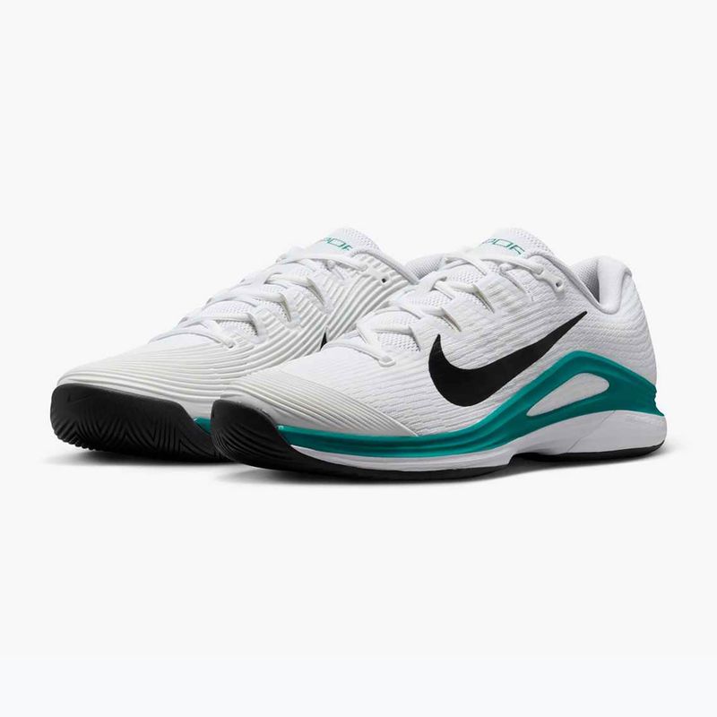 Vyriški teniso batai Nike Vapor 12 white / black / radiant emerald 10
