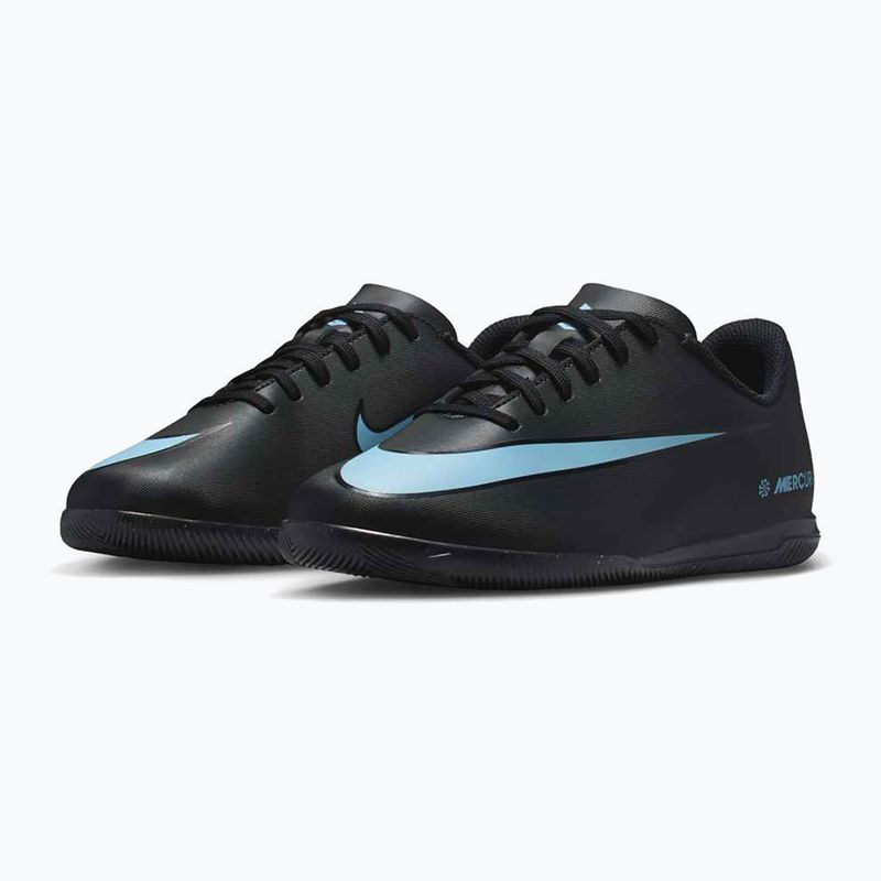 Vaikiški futbolo bateliai Nike Mercurial Vapor 16 Club IC black/ice blue 10