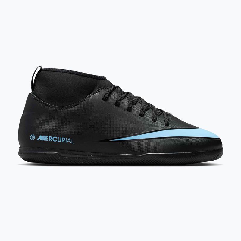 Vaikiški futbolo bateliai "Nike Mercurial Superfly 10 Club" juodi/lediniai mėlyni 8