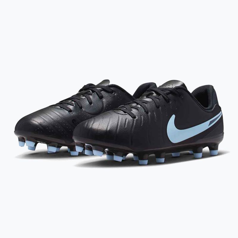 Vaikiški futbolo bateliai Nike Tiempo Legend 10 Academy FG/MG black/black 10