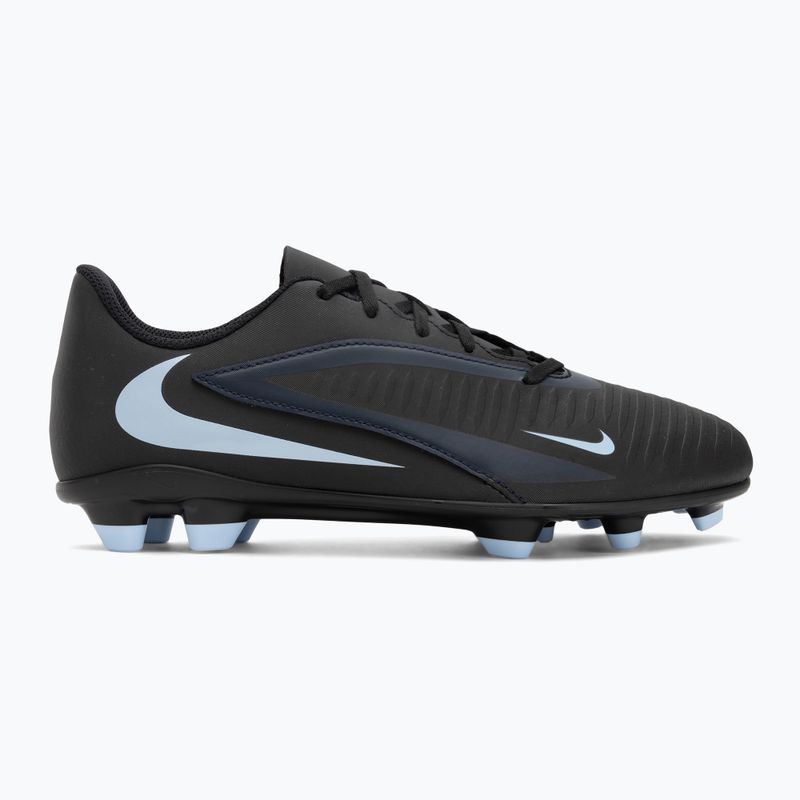 "Nike Phantom 6 Low Club MG" juodos/juodos spalvos vaikiški futbolo bateliai 2