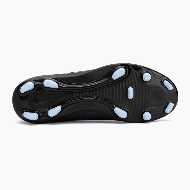 "Nike Phantom 6 Low Club MG" juodos/juodos spalvos vaikiški futbolo bateliai 4