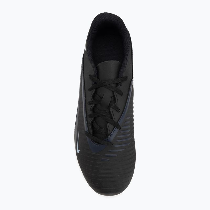 "Nike Phantom 6 Low Club MG" juodos/juodos spalvos vaikiški futbolo bateliai 5