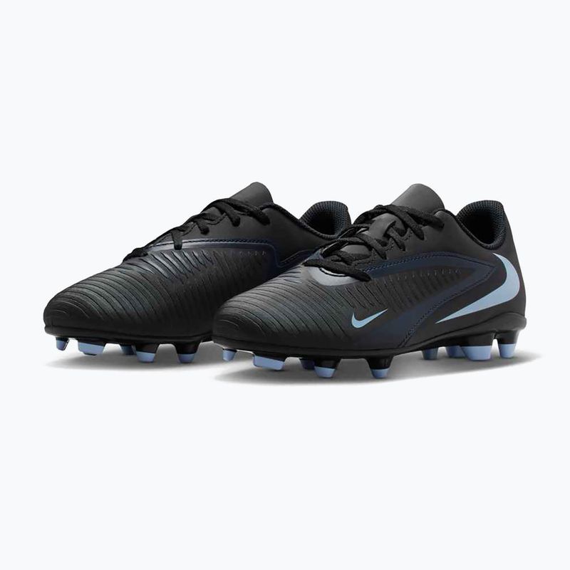 "Nike Phantom 6 Low Club MG" juodos/juodos spalvos vaikiški futbolo bateliai 3