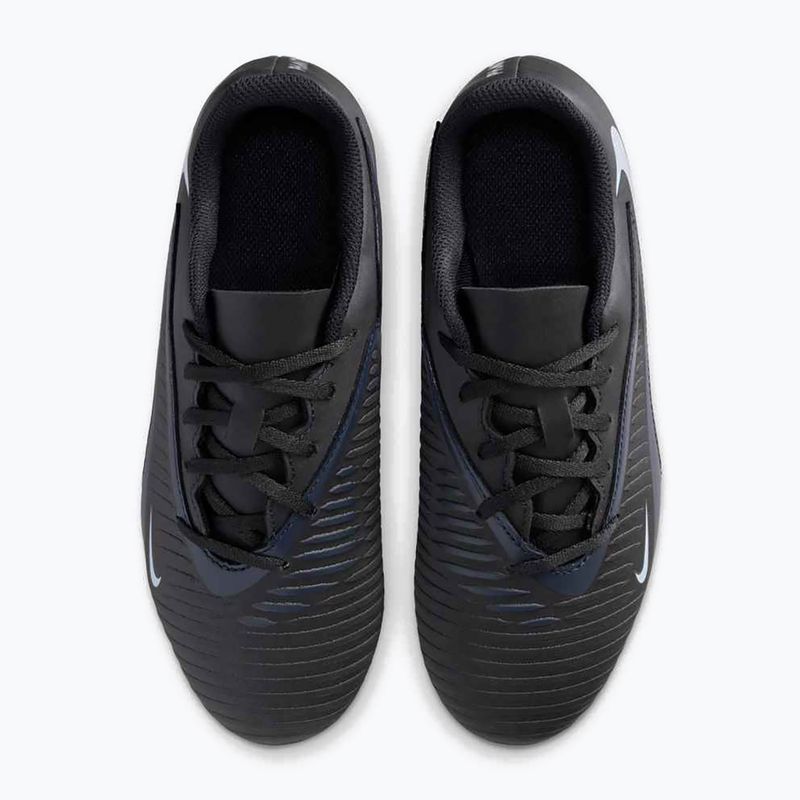 "Nike Phantom 6 Low Club MG" juodos/juodos spalvos vaikiški futbolo bateliai 5