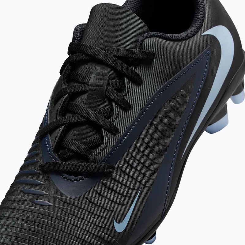 "Nike Phantom 6 Low Club MG" juodos/juodos spalvos vaikiški futbolo bateliai 6