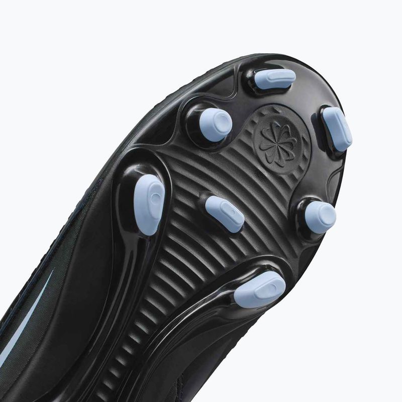 "Nike Phantom 6 Low Club MG" juodos/juodos spalvos vaikiški futbolo bateliai 8