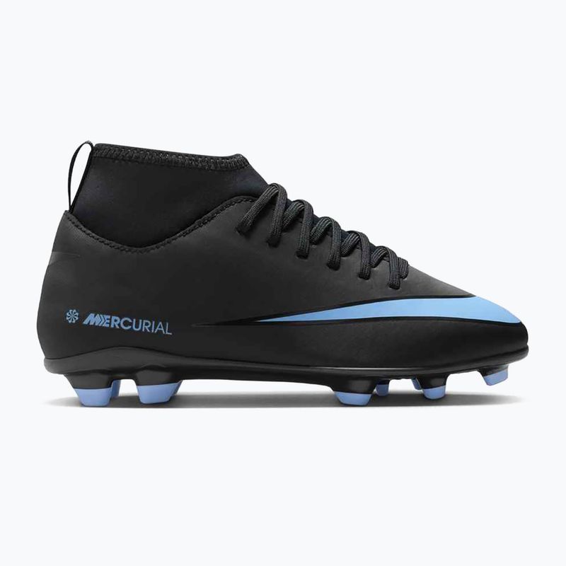 Vaikiški futbolo bateliai Nike Mercurial Superfly 10 Club FG/MG black/ice blue 8
