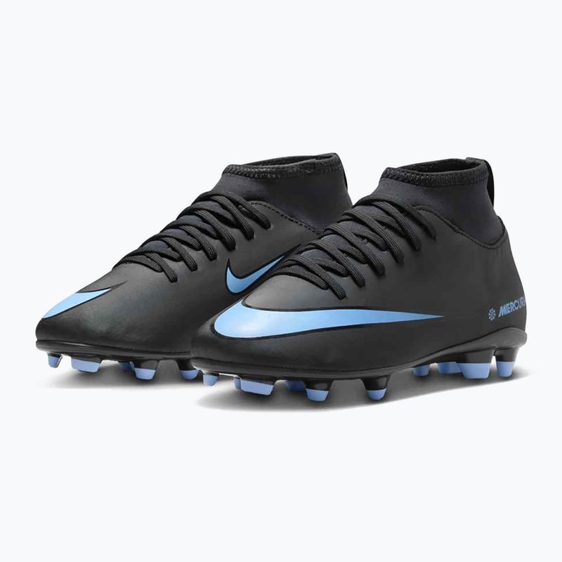 Vaikiški futbolo bateliai Nike Mercurial Superfly 10 Club FG/MG black/ice blue 10