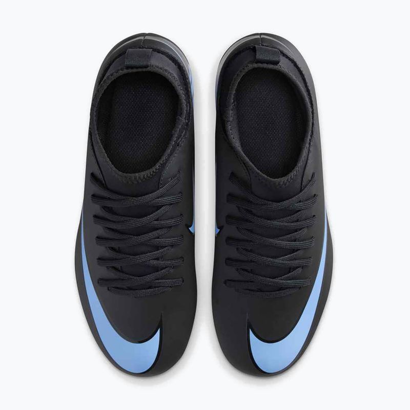 Vaikiški futbolo bateliai Nike Mercurial Superfly 10 Club FG/MG black/ice blue 12