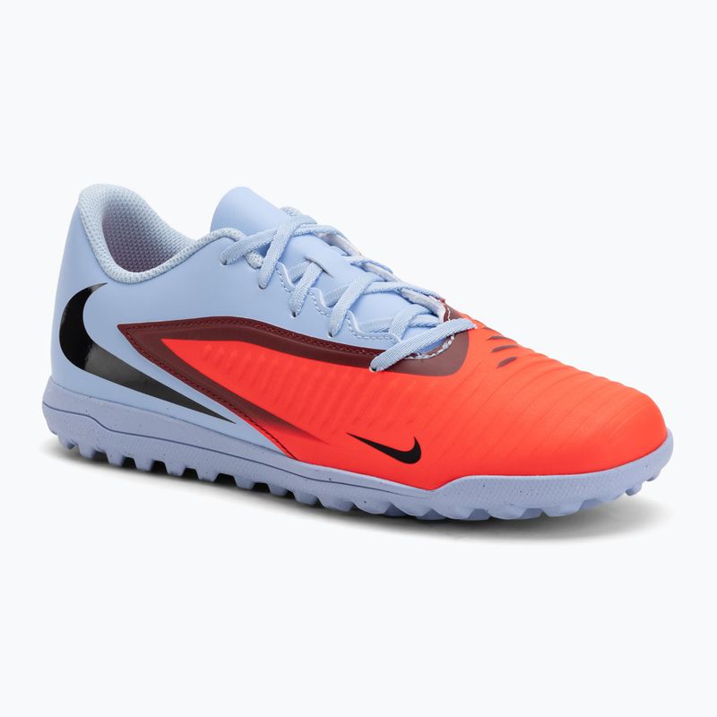 Vyriški Nike Phantom 6 Low Club TF futbolo bateliai royal tint/bright crimson/black