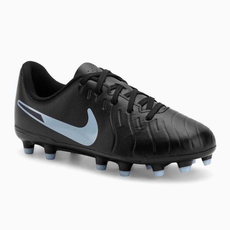 Nike Tiempo Legend 10 Club FG/MG juoda/juoda vaikiški futbolo bateliai