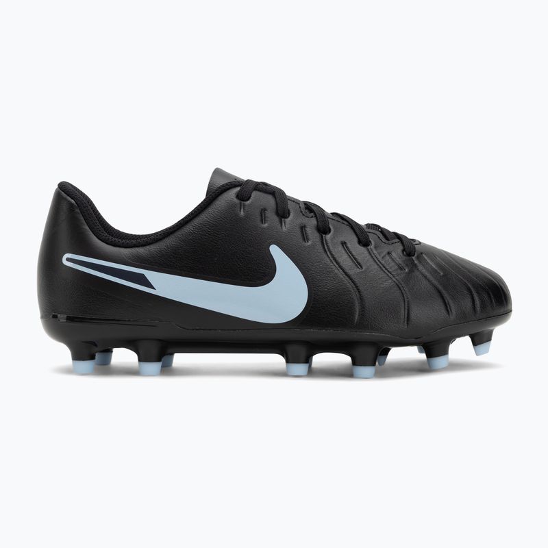 Nike Tiempo Legend 10 Club FG/MG juoda/juoda vaikiški futbolo bateliai 2