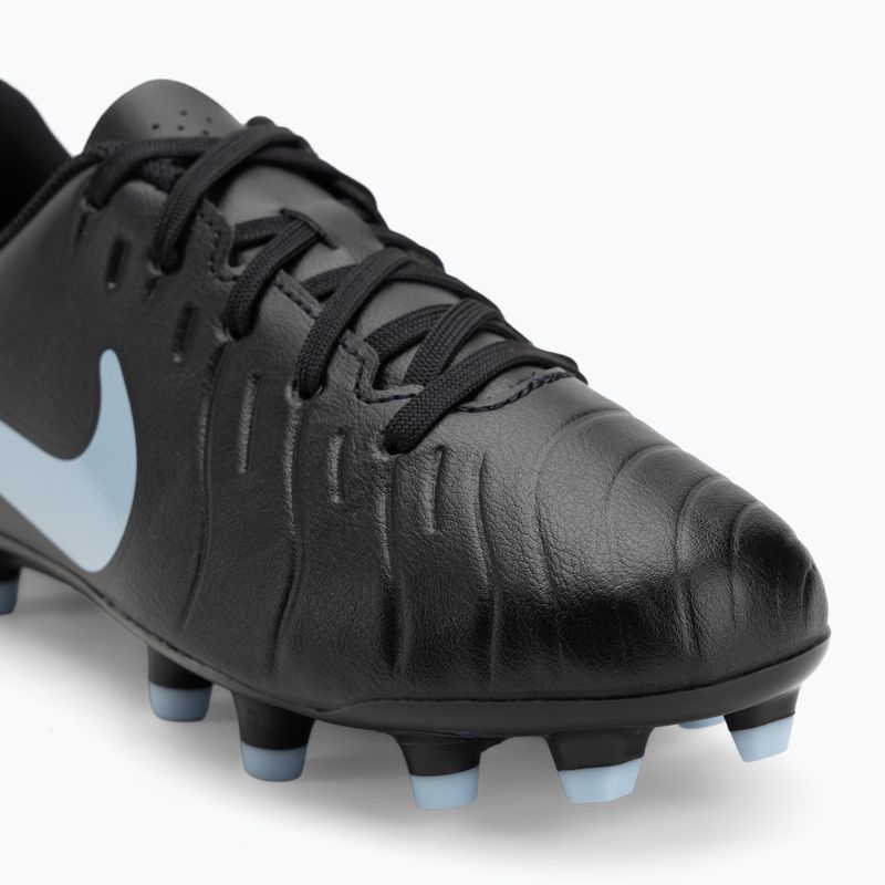 Nike Tiempo Legend 10 Club FG/MG juoda/juoda vaikiški futbolo bateliai 7