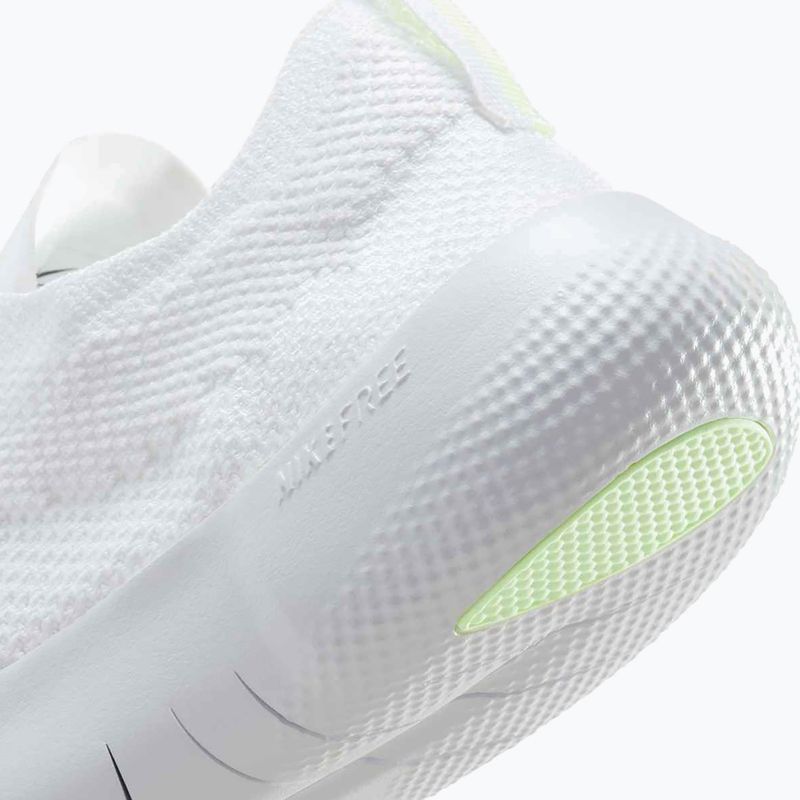 Nike Free 2025 white/barely volt/platinum tint moterų treniruočių bateliai 9