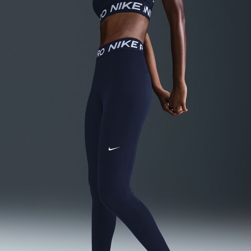 Moteriškos tamprės Nike Pro 365 Tight midnight navy/white 6