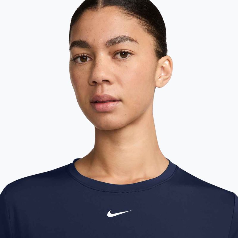 Moteriški treniruočių marškinėliai Nike One Classic Dri-Fit midnight navy/white 3