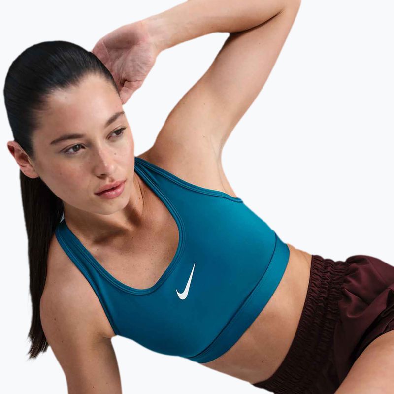 Sportinė liemenėlė Nike Swoosh Medium Support green abyss/white 6